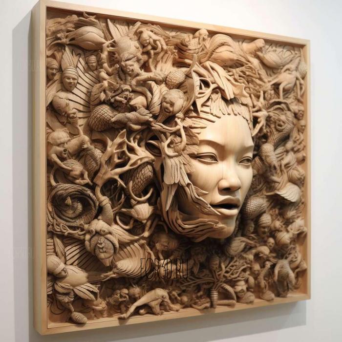 david choe 2 stl model for CNC